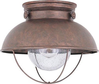 Generation Lighting 8869-44 Sebring One-Light Outdoor Flush Mount Ceiling Light
