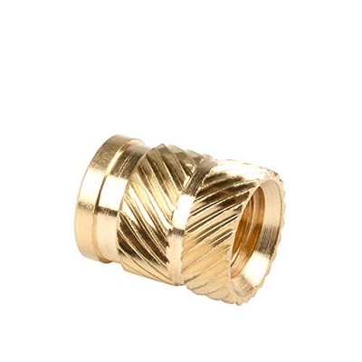 50 PCS M6x10.0mm OD 8.7mm Threaded Heat Set Inserts Plastic Brass Nut Embed