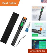 Professional Visual Fault Locator Fiber Optic Tester with Multiple Adapters -...