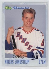 1993-94 Classic Draft Niklas Sundstrom #8 0a4