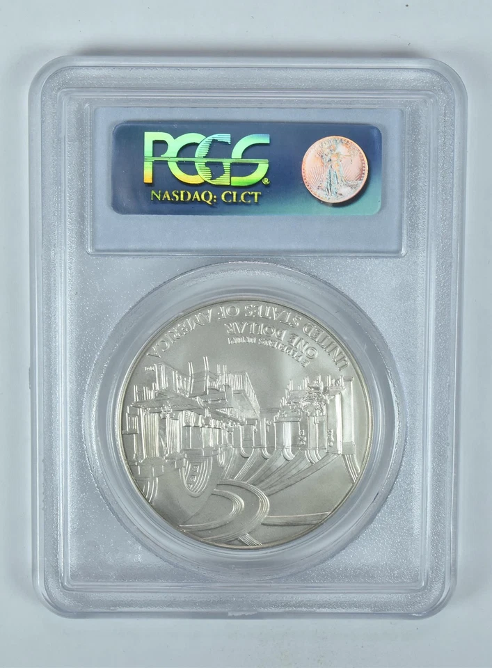 2005-P Marshall Commemorative Silver Dollar MS69 PCGS Blue Label *0426 - Image 2 of 4