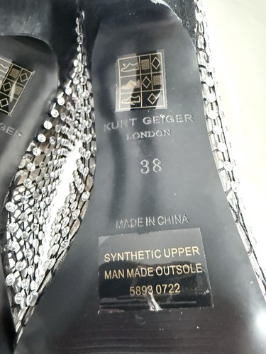 Botas Kurt Geiger London Malla Diamonte Talla 38 Uk5 Nuevas - Imagen 11 de 18