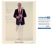 Warren Covington "Tea for Two Cha Cha" Trombonist SIGNED 8x10 Photo 'To Nick'