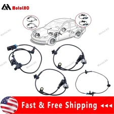 4Pc Front+Rear ABS Wheel Speed Sensor For 07-12 Chevy Tahoe Avalanche GMC Yukon