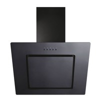 Candy 60cm Angled Glass Cooker Hood - Black CDG6MBGG