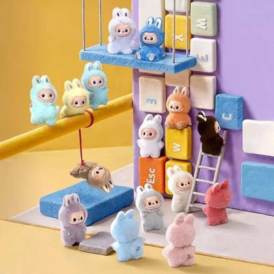 POP MART Labubu The Monsters Pin For Love Series Mini Plush Pendant Figure Doll