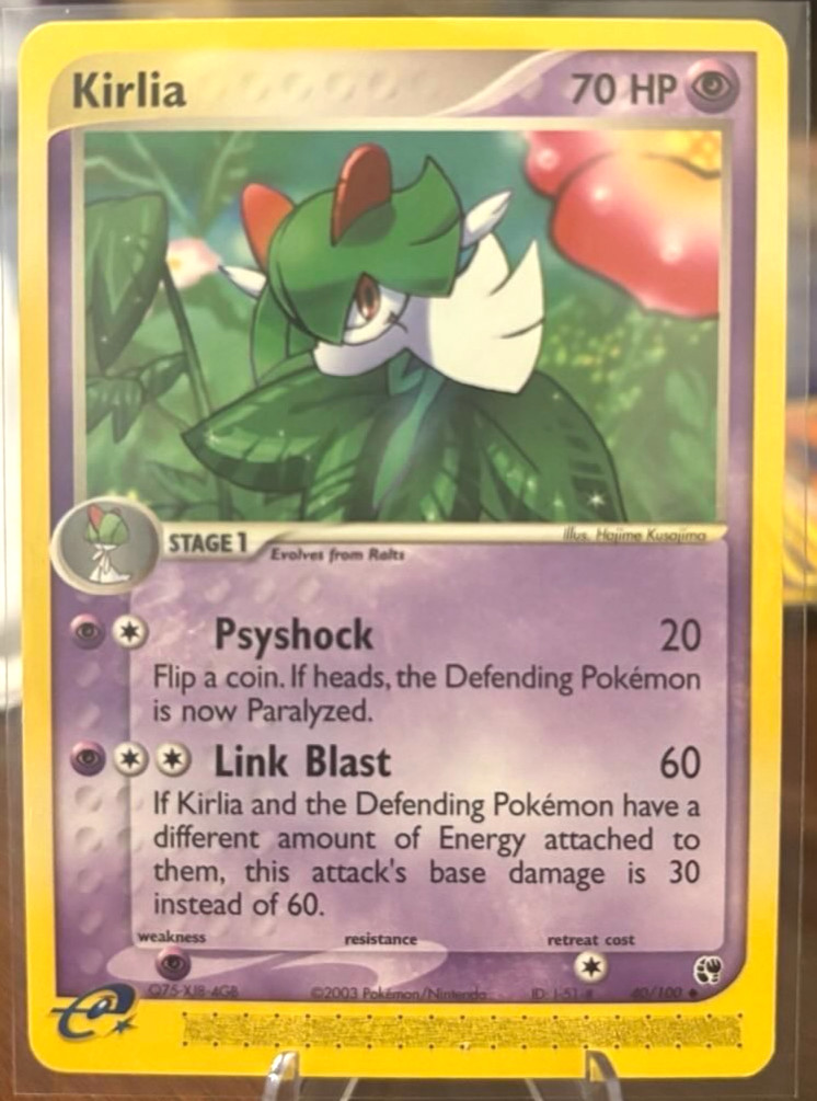Kirlia 40/100 Sandstorm Regular NM Free Shipping Pokemon TCG