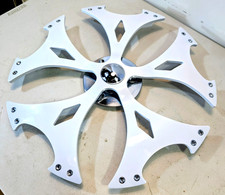 20 Wheel Spinners Fit Any 56 Wheels White 4 Spinner Rims Spinning Wheel Rim
