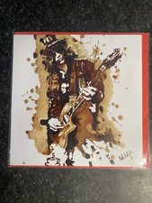 Slash Guns N Roses Coffee Art Greetings Card Birthday