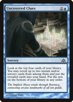 Foil - Uncovered Clues - 19 - Dragon's Maze - NM