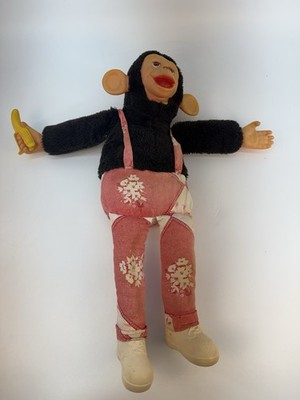 Zippy the Monkey (also known as Mr. Bim or Zip the Chimp) plush toy.