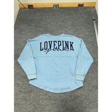 PINK Victoria's Secret Light Blue Crewneck Sweatshirt Long Sleeve Size M