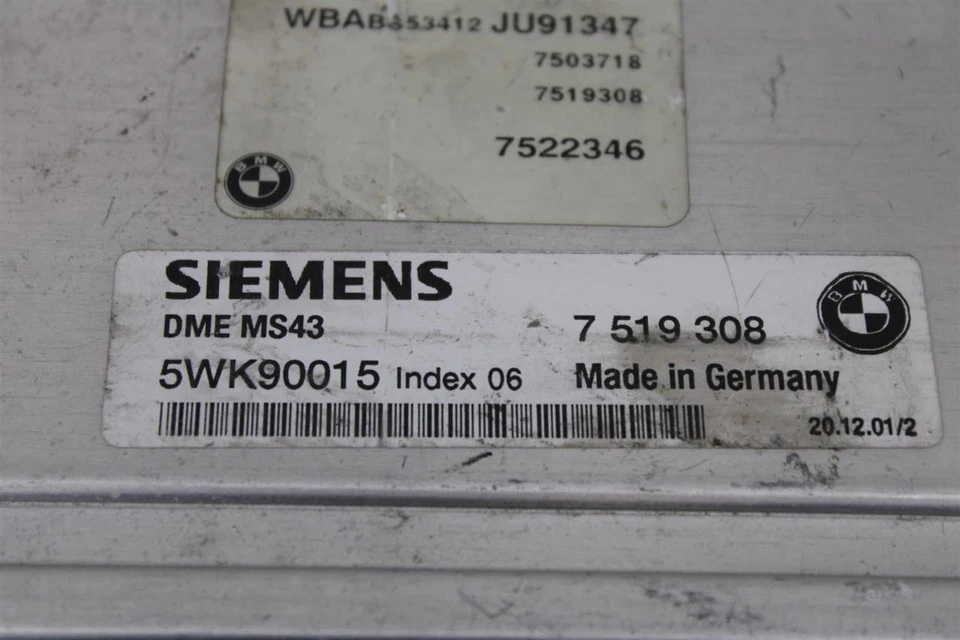 ORDENADOR ECM ECU BMW 330xi 2001 01 2002 02 03 12147519308 1400290 Foto 4 de 4