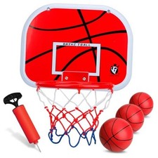 Indoor Basketball Hoop Set for Kids Adults, Mini Over The Door Hoop Set SET1