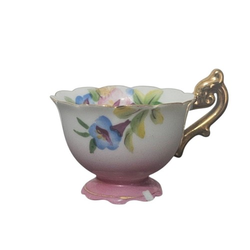 Vintage Occupied Japan Childs Miniature Tea Cup & Saucer Set Hand Painted READ - Picture 2 of 9