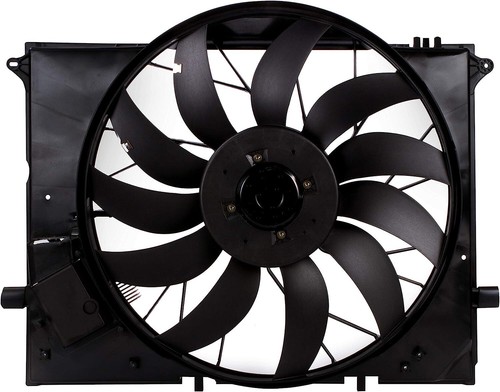 Radiator Condenser Cooling Fan Motor Assembly For 01-12 Mercedes-Benz 2205000193 - Picture 2 of 8