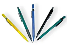 Vintage Mechanical Drafting Pencil Lot – Pentel Technician & Zebra Japan, 5 pcs