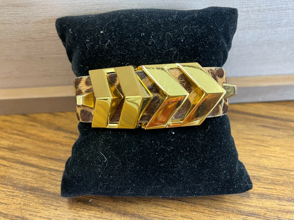 Vince Camuto Leopard Pattern Gold Accents Bracelet | eBay display picture 1
