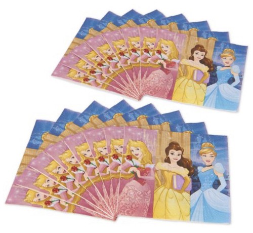 DREAM BIG PRINCESS birthday party lunch dinner PAPER NAPKINS 16pc Disney Belle + - Picture 5 of 5