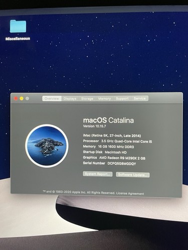 iMac (Retina 5K, 27-inch, Late 2014)