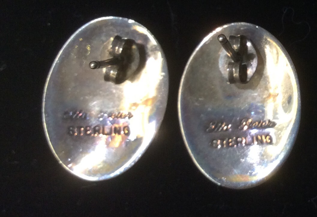 Sterling Silver  Multi  Colored Decorative Earrin… - image 2