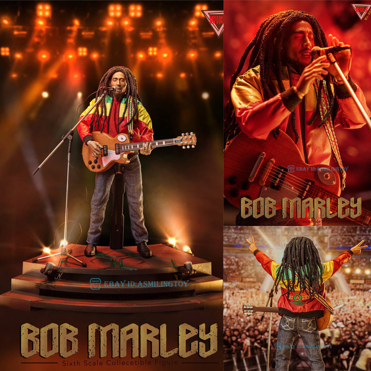 1/6  Win.C Studio WC002 Pacifist Singer Bob Marley Collectible Figure In Stock