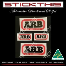 ARB Domed Decal Sticker Badge Bubble Resin SET OF 4! Summit Bull Bar Rack Steps
