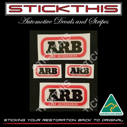 ARB Domed Decal Sticker Badge Bubble Resin SET OF 4! Summit Bull Bar Rack Steps