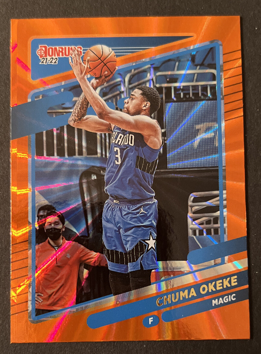 Chuma Okeke ORANGE LASER SP 2021-22 Donruss Basketball #36
