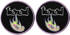 Tool the band Eye Logo Patch Lot of 2 Patches Embroidered Iron or Sew On