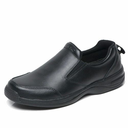 Scarpe Uomo Pelle Chef Antiscivolo Cucina Ristorante Sicurezza Impermeabili Scarpe - Foto 6 di 12