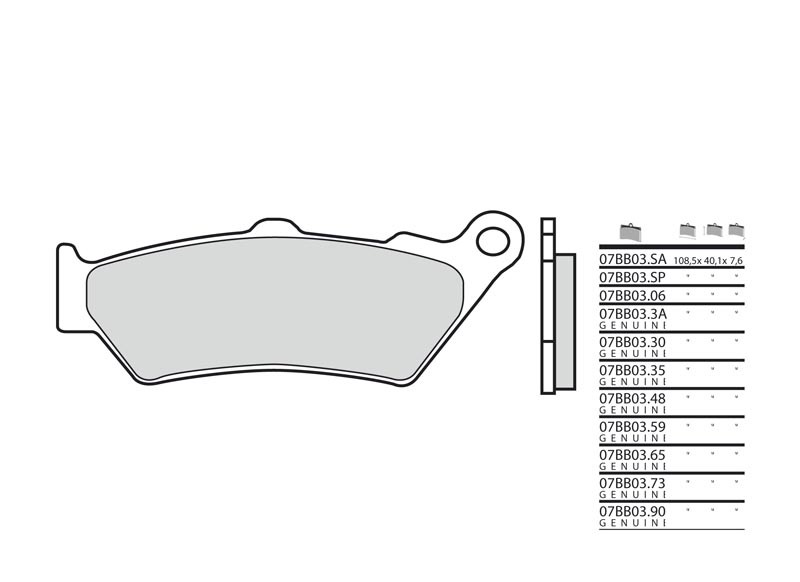 Freinage avant Brembo 380033 pour Honda CB500 endurance et mordant optimal