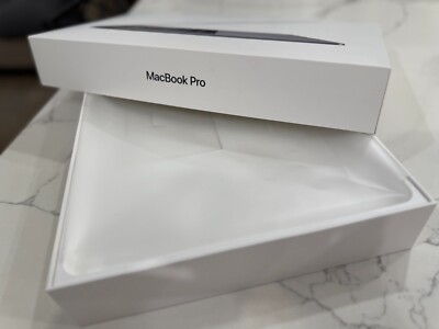 BOX ONLY - Apple MacBook Pro 15-inch A1990 Space Gray - EMPTY W/ SEALS & MANUAL