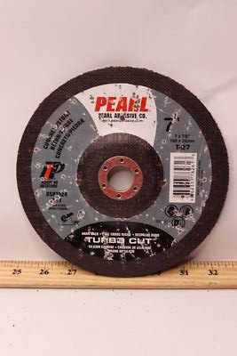 Pearl Hard Back Turbo Cut Disc Type 27 Silicon Carbide 7'' x 7/8'' HSP7024