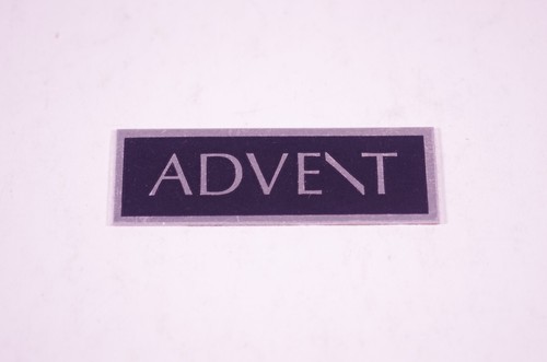 Vintage Advent Speaker Nameplate Very Good Condition Use For One That's Missing - Picture 2 of 5