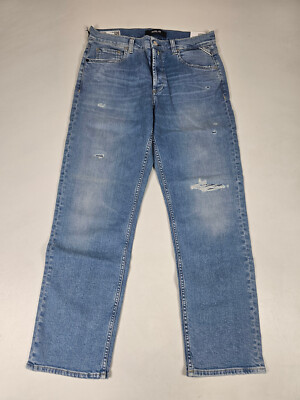 Replay Maijke 573 Bio Straight High Rise Fit denim Jeans Hose Gr 28/28
