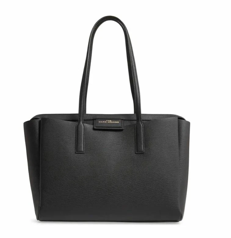 MARC JACOBS The Large Leather Tote Bag - Black