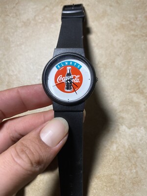 Vintage Collectible Verco Holland Always Coca Cola Watch - Black