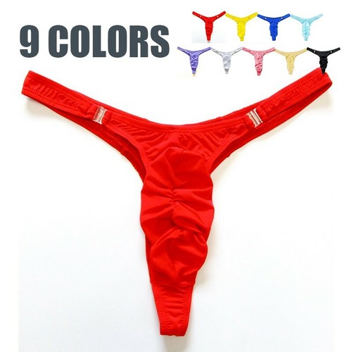 Men's Briefs Low Rise Sexy Bikini Thong Pouch G-String T-Back Underwear Panties - Picture 3 of 20