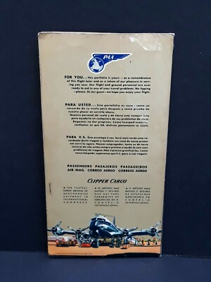 Vintage PAA Panam Pan American World Airways Clipper Portfolio