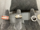 Trio of Elegant Sterling and Gemstone Cocktail Rings from My Film Collection — photo 1