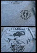 PARARESCUE That Others May Live USAF Silk Screen T-Shirt LARGE Cotton Morale US