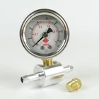 Weber Fuel Pressure Gauge 0-15 PSI with inline adapter for carburettor use
