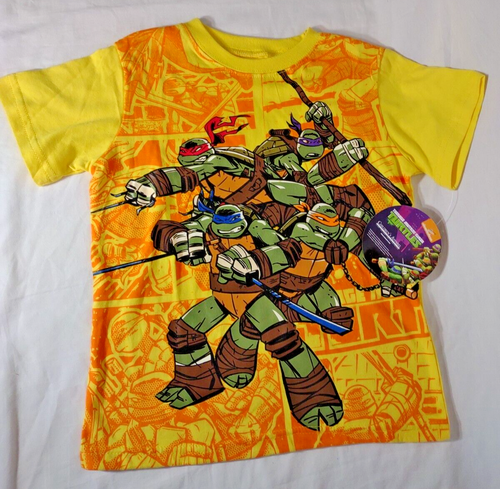 Ninja Turtles T-Shirt Kleinkinder gelb Größe 3T NEU - Bild 1 von 7