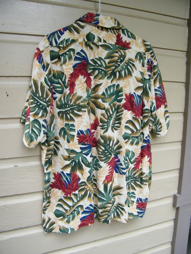 Vintage Hilo Hattie The Hawaiian Original Shirt Sz L Made in Hawaii Nice Colors - Picture 9 of 10