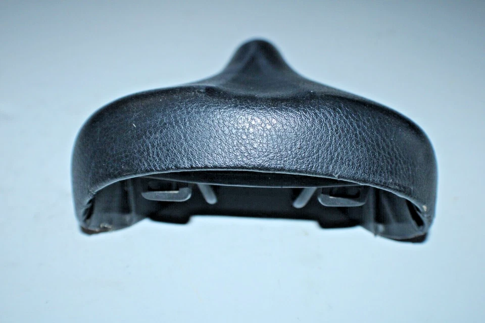 Sillín de bicicleta de carretera vintage 245/160 mm negro cómodo híbrido MTB turismo remitente de EE. UU. Foto 3 de 4