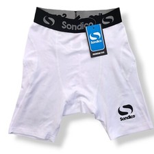 Boys Sondico Core 6 Base Short Boxer Brief Style XS White