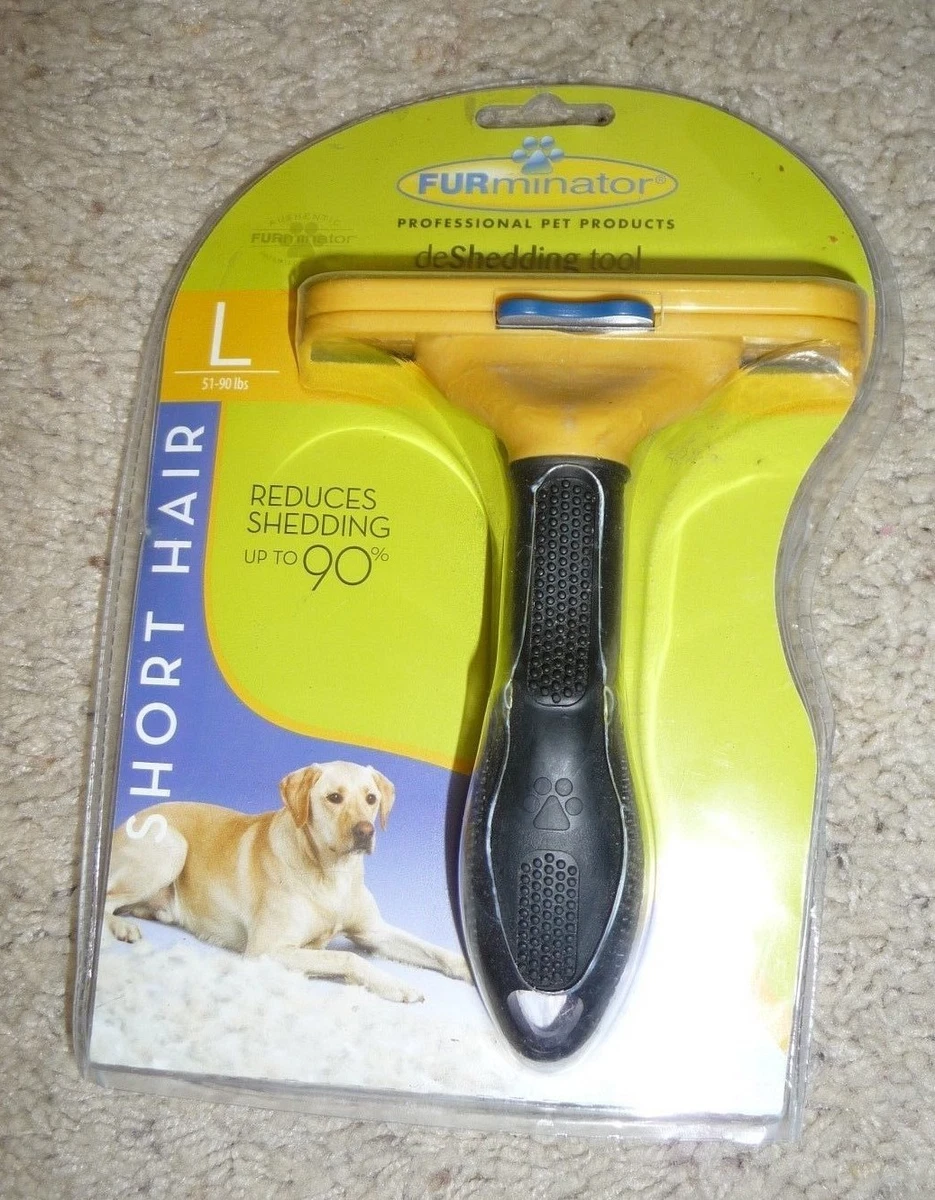 FURminator Long Hair deShedding Tool for Dogs, Short Hair (Large)