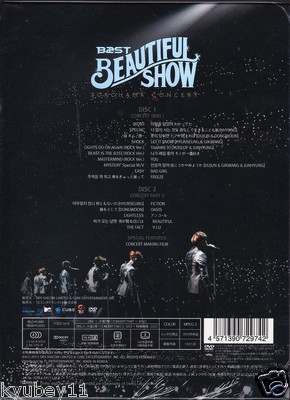 New BEAST B2ST BEAUTIFUL SHOW YOKOHAMA CONCERT DVD Booklet