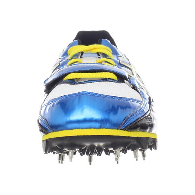 Open Box ASICS AS-2702-13 Turbo Jump Track Shoe,Jet Blue/Yellow
